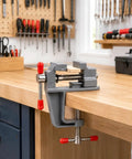 Multi Functional Bench Vise With High Carbon Steel Build Mini Adjustable Clamp in workshop