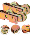 Heavy Duty Steel Roller Pulleys For Sliding Doors And Windows, low noise, easy to install, smooth glide, steel material, product view