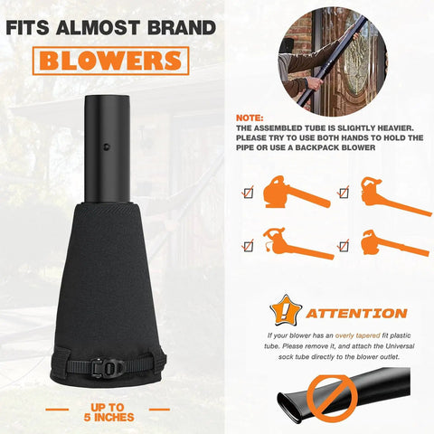 Universal Gutter Cleaning Attachment For Leaf Blowers Clean Gutters From The Ground No Ladders Needed Reaches About Eleven Feet