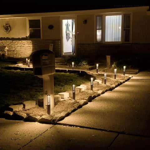 Low Voltage Path Lights 3W LED Landscape Lighting Kit for Driveway and Garden Durable Aluminum 12 to 24V AC DC IP65 Waterproof