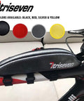 Triangle Bicycle Frame Bag Ride Ready For MTB And Road Bikes Lightweight Carbon Fabric Pouch with branding on bike