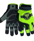 Hi Vis Rope Climbing Gloves For Arborist Work With Anti Slip Grip For Tree Climbing Chainsaw Safety And Rescue Tasks Cut Level 4 Protection Large Size