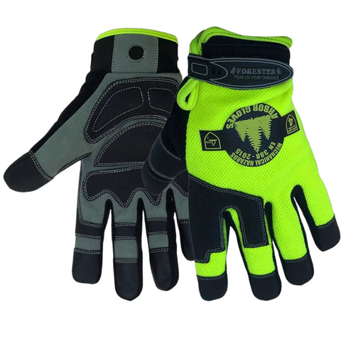 Hi Vis Rope Climbing Gloves For Arborist Work With Anti Slip Grip For Tree Climbing Chainsaw Safety And Rescue Tasks Cut Level 4 Protection Large Size