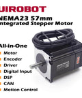 Nema 23 Integrated Servo Stepper Motor With Built In Multi Turn Absolute Encoder Closed Loop Servo Motion Controller And Driver Can Bus