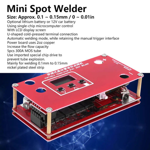 Spot Welder Portable Mini Welding Machine For Lithium Battery Packs With U Shaped Electrodes No Socket Needed