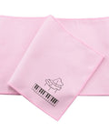 Pink 88 Key Piano Keyboard Dust Proof Flannel Cover Keeps Your Gear Clean And Protected From Dust Dirt Wear Fits Yamaha Casio Roland Consoles 49.2 By 5.9 Inches, folded view showing piano icon.