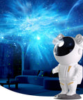 Galaxy Star Projector With Remote Control And Timing, astronaut theme with 360 degree rotation, projecting blue nebula in room