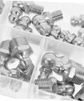 Upgrade Your Rig With This Badass 30 Piece Stainless Steel Zerk Fitting Kit Heavy Duty Grease Nipples Perfect For Auto Farm And Industrial Maches Keeping Things lubed Up Is A Total Breeze., stainless steel zerk grease fittings in plastic organizer tray