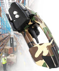 Cordless Electric Strapping Machine With 3000 Mah Battery For Pp Pet Bands Automatic Welding Strapping Gun, camo design, sleek ergonomic handle.