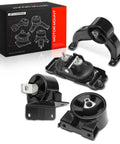 Heavy Duty Engine Motor Mount And Transmission Mount Kit Set Of 4 for Chrysler, Dodge, Volkswagen with black finish.