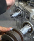 Installation of Three Quarters To One Inch Gas Engine Crank Sleeve Adapter with Step Key on engine crankshaft