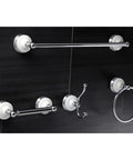 Victorian 4 Piece Bathroom Hardware Set In Polished Chrome With No Fuss Easy Install Mounting Hardware Includes 18 Inch Towel Bar