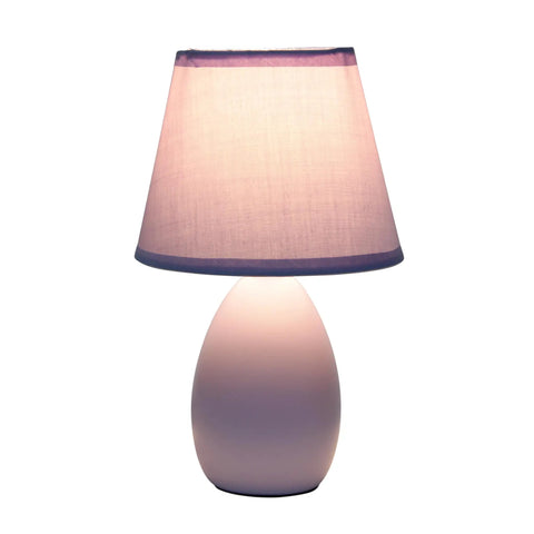 Super Cute Mini Blue Egg Oval Ceramic Table Desk Lamp With Matching Fabric Shade Perfect For Your Living Room Bedroom Office Kids Room Or College Dorm Space