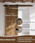 4 Foot Single Sliding Barn Door Hardware Kit Black With Carbon Steel Hangers And Flat Track System For Closet Or Kitchen 24 Inch Wide Heavy Duty Build Holds Up To 330 Lb Quiet Nylon Rollers With Spring Dampers For Smooth Easy Operation, installed