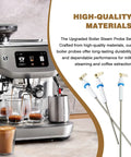 Hardcore Upgraded Boiler Steam Probe Set That Drops Straight Into Breville Sage Dual Boiler And Oracle Machines For Ridiculously Creamy Froth No Sweat At All, three stainless steel probes.