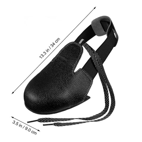 Crush Proof Steel Toe Caps One Pair Universal Overshoe Protectors With Snug Adjustable Strap Heavy Duty Rubber Outsole Deadlift Traction And Shop Floor Tested Built Tough For Blue Collar Grinders