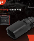 A-Premium air temperature sensor for VW/Audi; black plastic unit with 2-pin plug