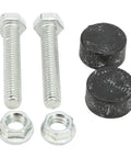 Heavy Duty 2 Piece Hood Bumpers For 64-75 Olds Gs Lark Special Malibu Nova Cutlass Tempest Rubber Aluminum Bonnet Adjuster Stopper Kit with bolts and nuts
