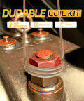Solary magnetic induction heater coil kit, 7 coils, braided metal wires around a bolt