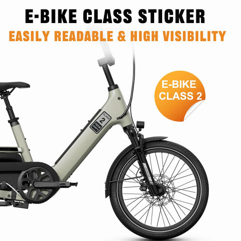 Six Pack Ebike Stickers For Electric Bikes Class 2 Labels For Ebike Identification Waterproof Decals For Frame Or Battery To Help You Identify Your Electric Bicycle