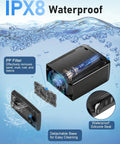 Portable Camping Shower Pump With 3 Speed Settings, Rechargeable Battery Powered Outdoor Shower, IPX8 Waterproof detail