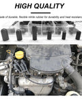 Boss 105 Piece Vacuum Cap Kit with six rubber plugs for car hoses, ideal for manifold and carburetor in automotive DIY maintenance.