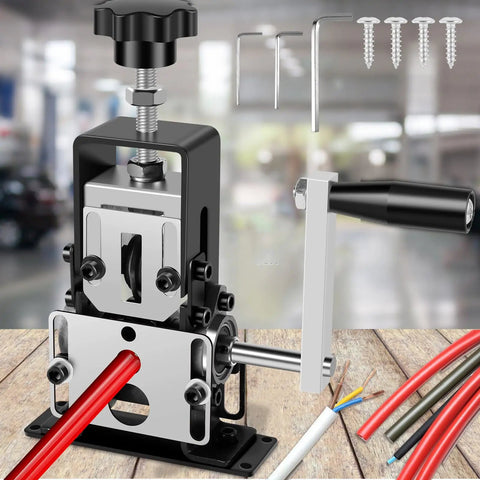 DIY Friendly Wire Stripper Machine For Copper Scrap Recycling Manual Or Drill Powered Wire Peeler With aluminum frame