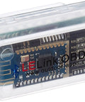 Bluetooth BLE OBD II Car Diagnostic Tool With Configurable Auto On Off in a clear plastic case showing circuit board details.