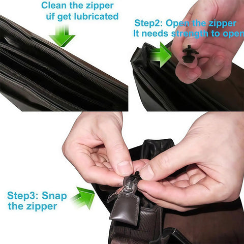Zipper Repair Kit With Replacement Slider And Teeth For Jackets Bags Jeans And Luggage Instant Fix For Worn Zippers DIY.