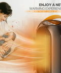Portable Electric Heater For Indoor Use With Three Heat Modes And Thermostat, 12 Hour Timer, Compact Personal PTC Rapid Heating