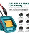 Power Wheel Adapter 18V To 20V Battery Kit With Fuse And Wiring Terminals for DIY Ride On Trucks RC Cars Toys with Makita battery compatibility.