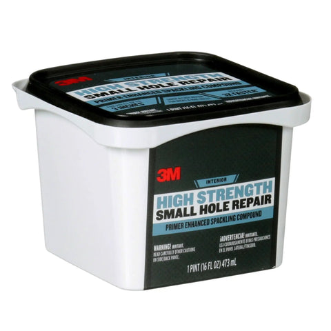 High Strength Spackling Compound 16 Oz For Quick Nail Hole Repairs, Primer Enhanced, 3X Faster Than Vinyl Spackling, No Shrinking Or Cracking, Resists Paint Flash, Great Hiding Power For Holes Up To 3 Inches