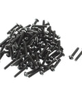 Badass Strength M2x10mm Button Head Hex Socket Cap Screws Kit 100pcs, black alloy steel fasteners for automotive and garage use.