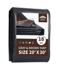 Ultra Heavy Duty 20x30 Feet Waterproof Tarp With 18 Mil Thickness, UV Resistant, Weatherproof Poly Tarp in package