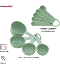 Nine Piece Measuring Cups And Spoons Set With Soft Grip Handle For Maximum Control Easy Read Measurements Nesting Design Hang Hole