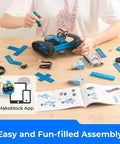 Ranger 3 In 1 Coding Robot Kit For Kids 10 Plus Bluetooth Edition Build Land Raider Tank Nervous Bird And Dashing Raptor Arduino Scratch Learning 16 Coding Projects STEM Kit The Epic Gift assembled tank robot with Makeblock app