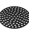 Heavy Duty Iron Floor Drain Cover For Garage Use 8 Inch Floor Strainer With Rust Resistant Powder Coated Finish Thick 1/5 Inch Steel