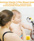 Mother bathing baby with Shower Head With Handheld Filtration For Hard Water And Dry Skin, Vitamin C Filter visible