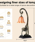 Cool Gold Finish Modern Resin Standing Monkey Table Lamp, Adorable Animal Desk Light For Home Decor, 23.2 inches tall