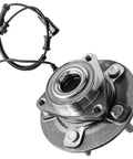 Heavy Duty Front CV Axles And Wheel Bearing Hubs Kit For 2012 To 2018 Ram 1500 Four Wheel Drive includes detailed wheel hub with sensors.
