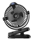 Clip On Fan With 8000mAh USB C Rechargeable Battery, Low Noise Desk Fan With Battery Level Indicator, 720 Degree Rotation