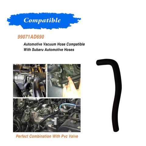 Premium 99071AD690 PCV Valve Hose Kit For Subaru Forester And Crosstrek Restores Engine Performance Sealing Stability Oem Quality Fitment Easy Install, black hose