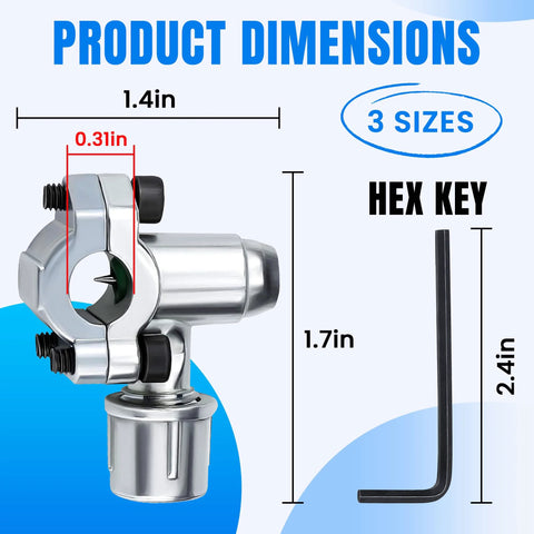 BPV31 bullet piercing valve for refrigerator tubing; silver metal body; includes hex key; fits 1/4–3/8 in tubing.