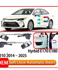 Toyota Corolla Hybrid E170 E180 E210 Automatic Electric Soft Close Door Closer Power Closing System shown on car and parts