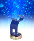 Heavy Duty Magnetic Welding Torch Holder With Secure Buckle Alloy Steel Base Prevents Slipping And Keeps Your Work Station Organized For Smooth DIY Projects, blue design with strong magnet base.