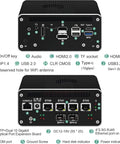 Heavy Duty Firewall Appliance Packing Dual Ten Gigabit Sfp Plus And Four Two Point Five Gigabit Lan Hookups showing connections and ports.