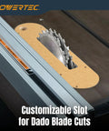Zero Clearance Table Saw Inserts 3 Pack Pro Grade for Cleaner Cuts and Kickback Prevention, Easy Installation, MDF Throat Plate
