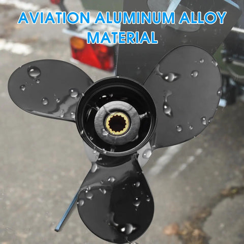 13 Inch Diameter 19 Pitch Aluminum Boat Propeller For Mercury Outboard Engines 40HP Through 150HP Right Hand Rotation 15 Spline 3 Blade Replacement Prop