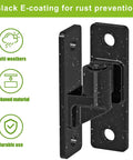 Heavy Duty Gate Hinges 2-Pack Steel Hinges With Electroplated Coating Wall Mount Female And Male Hinges for corrosion resistance