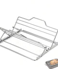 Stainless Steel Roasting Rack For 9x13 Inch Pan With V Shaped Design Adjustable Turkey Rack Keeps Food Elevated For Better Airflow